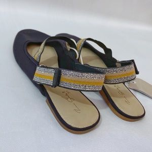 Zara Girl Navy Blue Adjustable Slingbacks **BNWT**
